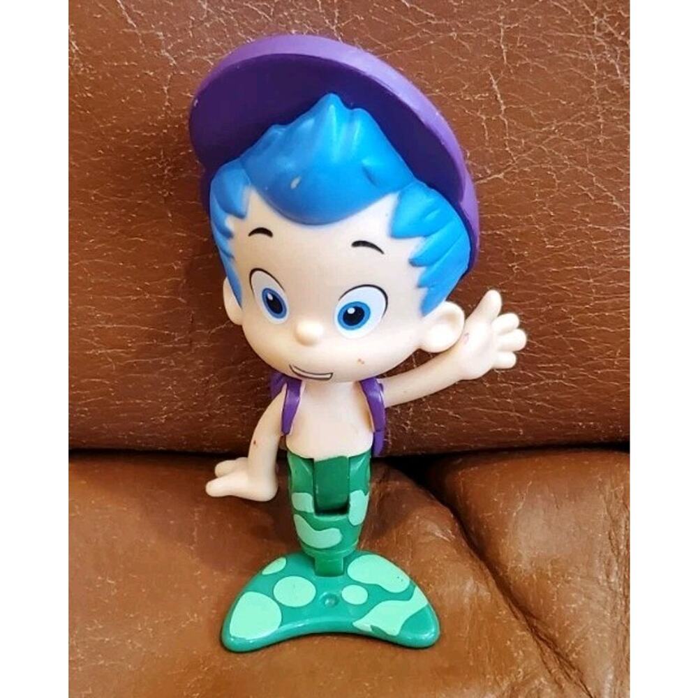 3.5 Inch Viacom Bubble Guppies Gil Action Figure Toy Nickelodeon Nick Jr Y2K